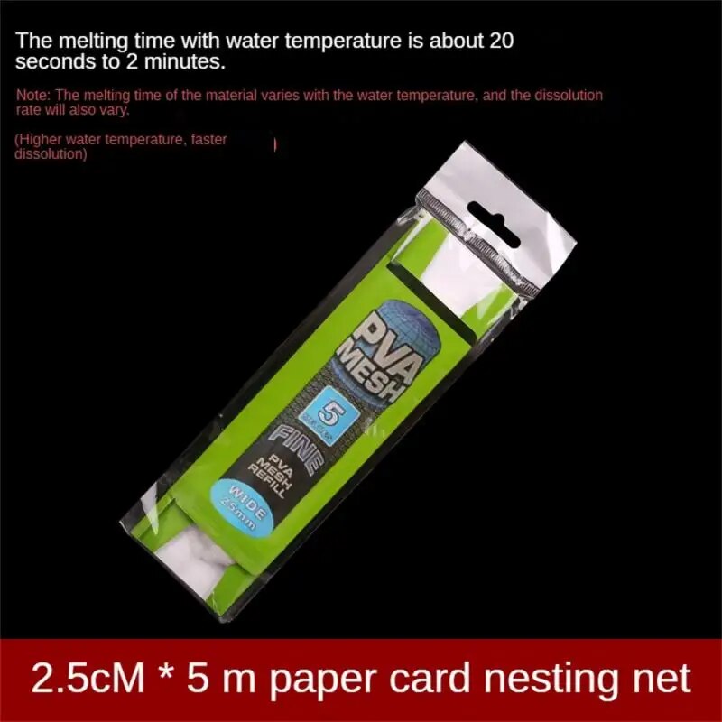 Starch Pva Pva Fishing Net Make A Nest And It Immediately Water Soluble Mesh For Nest Making Fish Bait Bag 123.00g Nest Bag