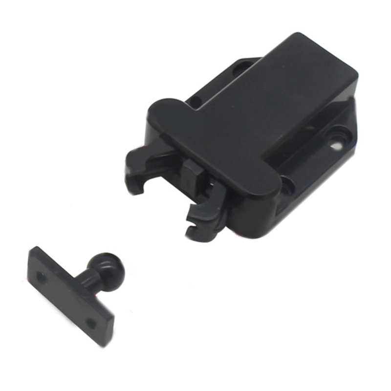 Straps,Invisible Furniture Lock Cabinet Touch Latch with Mute Pop-up Function Push to Open Catch Lock for Cupboard Wardrobe. 