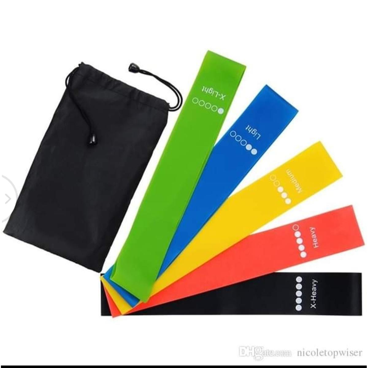 5pcs Resistance Bands Skin Friendly Resistance Fitness Exercise