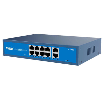 E-LINK EL-208HG 8 PORT POE+2 UP LINK GIGA  Network Switch 1Years Warrantty