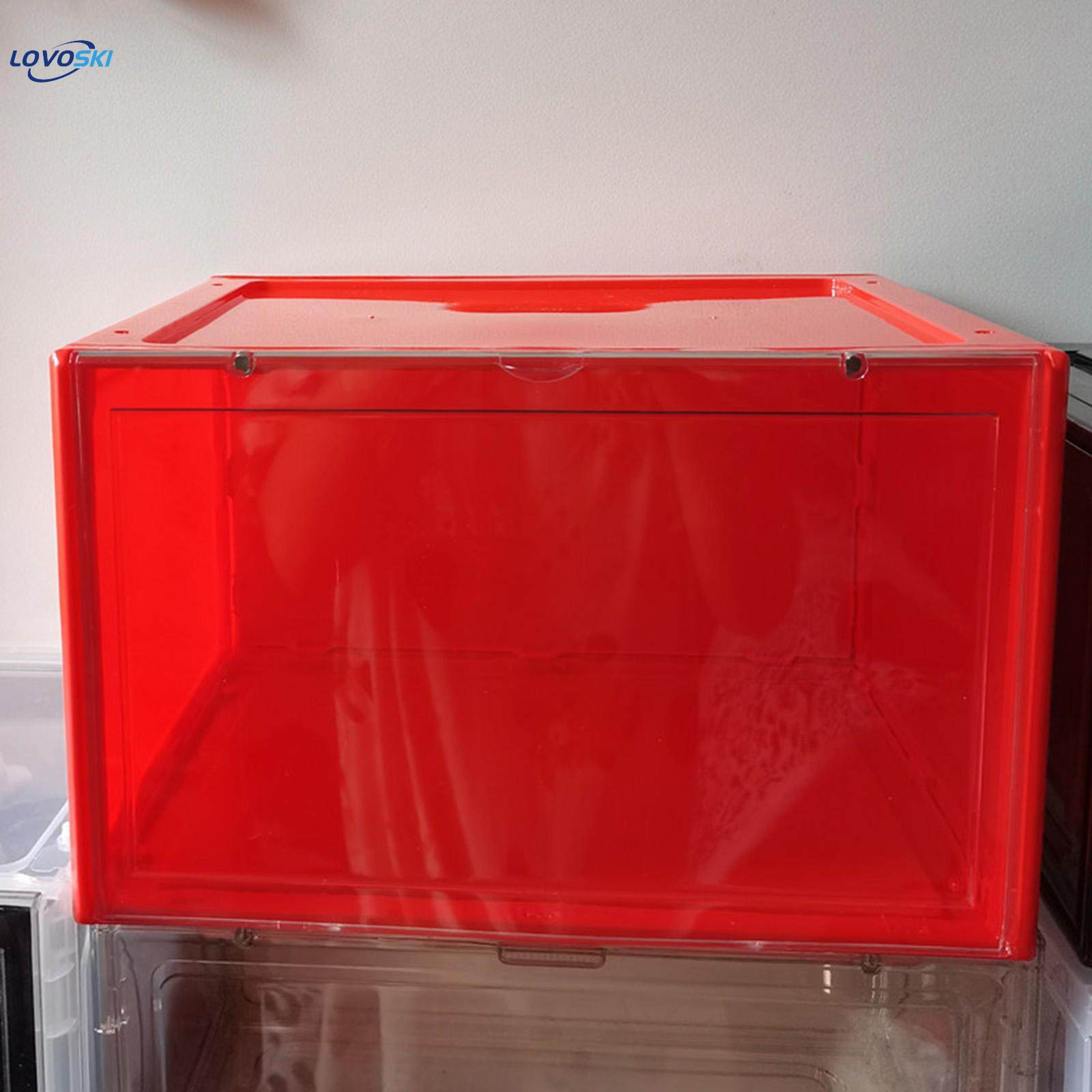 Shoe Box Holders Drawers Side Open Collection Storage Shoe Box Shoes Case for Action Transparent. 