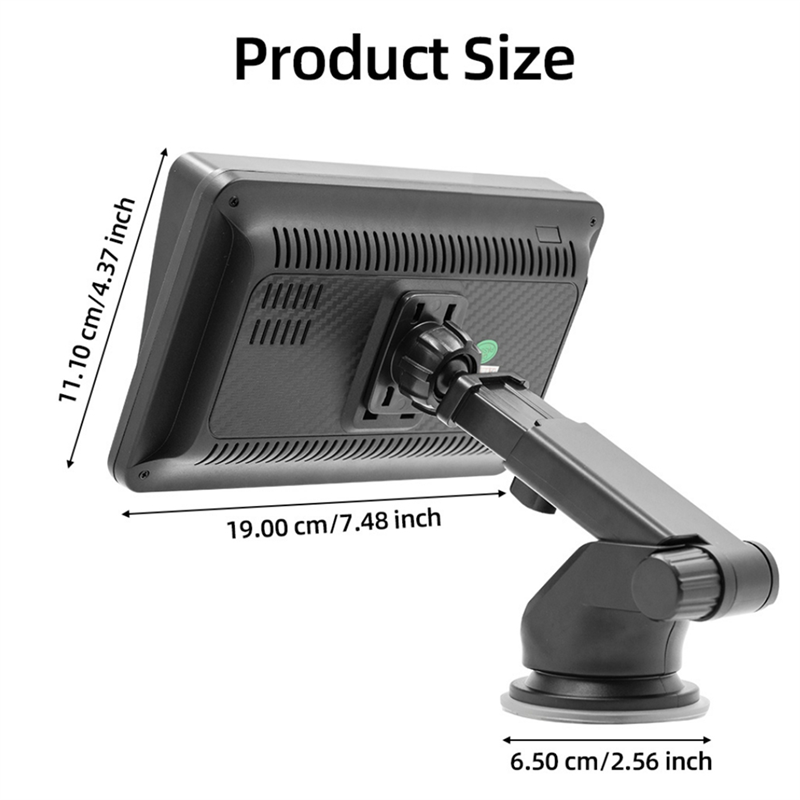 Wireless Carplay & Android Auto Car Stereo, Portable 7 Inch Touch Screen Navigation Audio Car Radio Receiver, Bluetooth. 