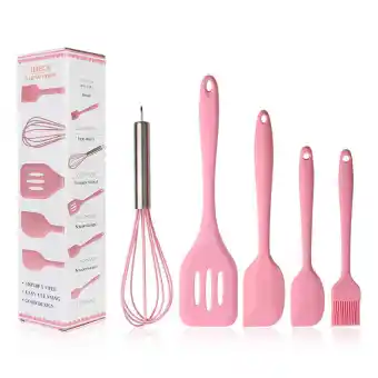 5pcs Set Pink Silicone Cooking Tool Sets Egg Beater Spoon Spatula Brush Kitchenware Kitchen Utensils Sets With Box Silicone Kitchenware Buy Online At Best Prices In Bangladesh Daraz Com Bd