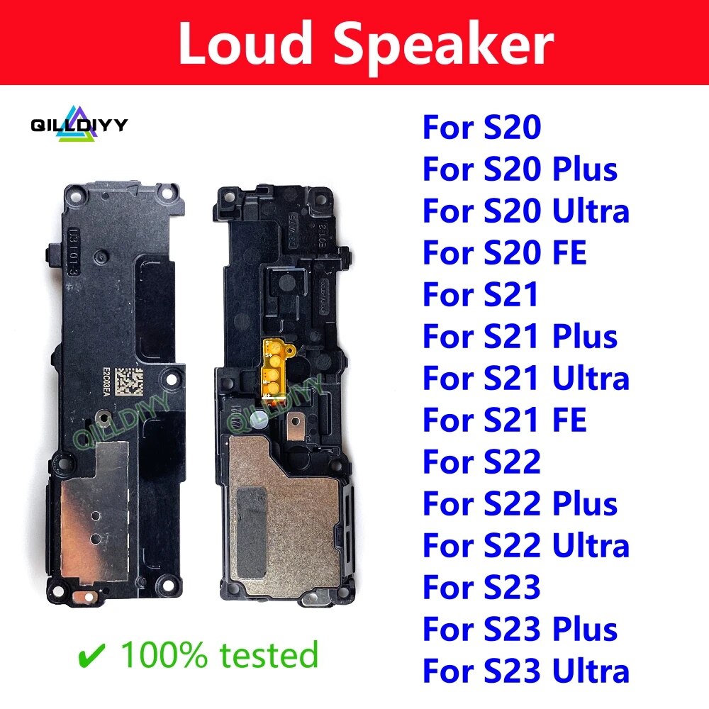 Loud Speaker For Samsung Galaxy S20 S21 S22 S23 Plus Ultra FE 5G Loudspeaker Buzzer Ringer Sound Module Flex Cable Part