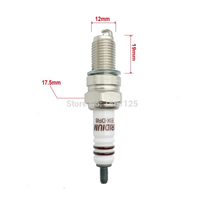 2PCS INT IRIDIUM MOTOR spark plug EIX-DR8 for DPR8EIX-9 DPR8EA-9 DR8EIX DR8EA DR8EGP IX24 IX24B X24ESRZ-U X24ESZU9 R6G A6GC. 