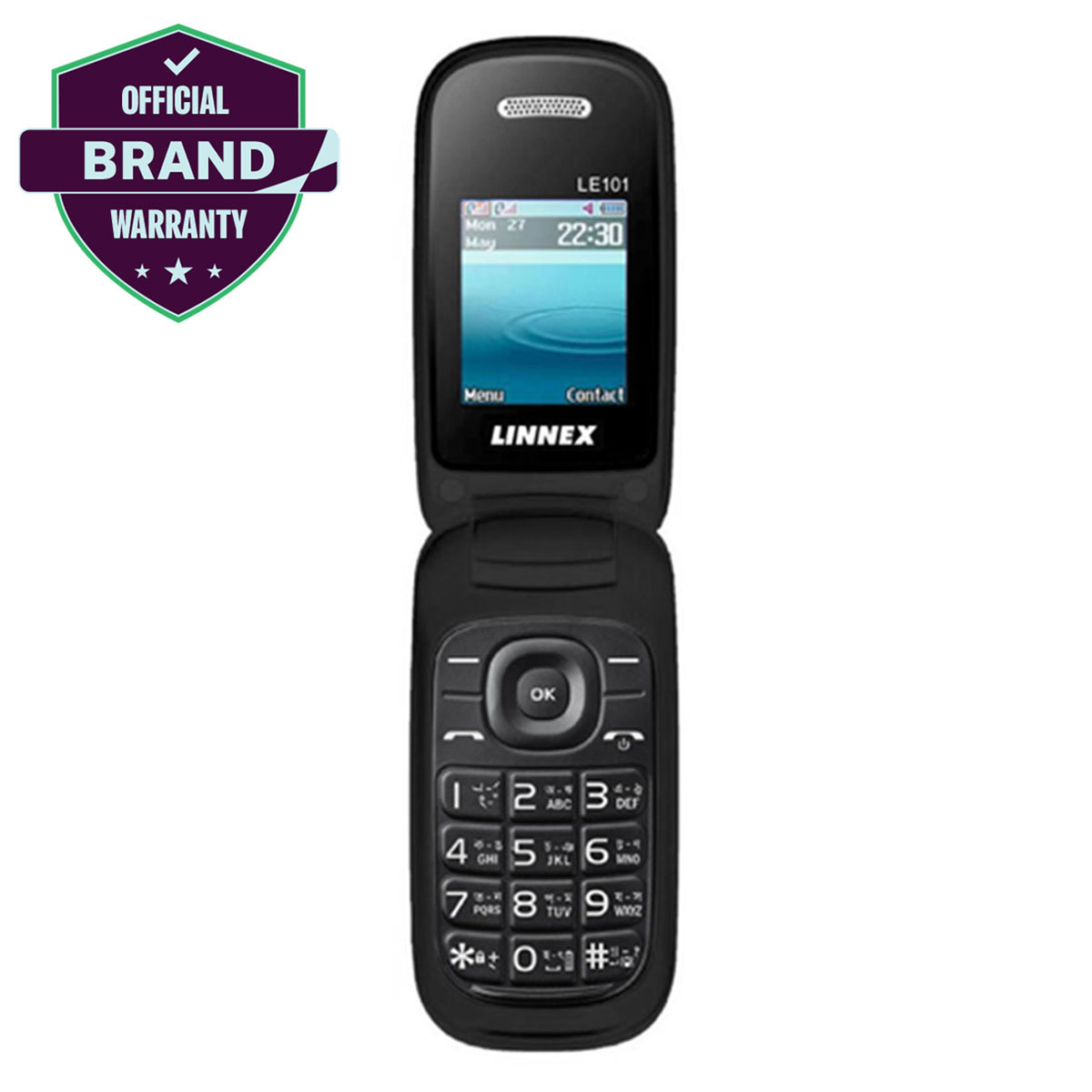 Linnex Le101 Folding Dual Sim Feature Mobile Phone 1000mAh Battery