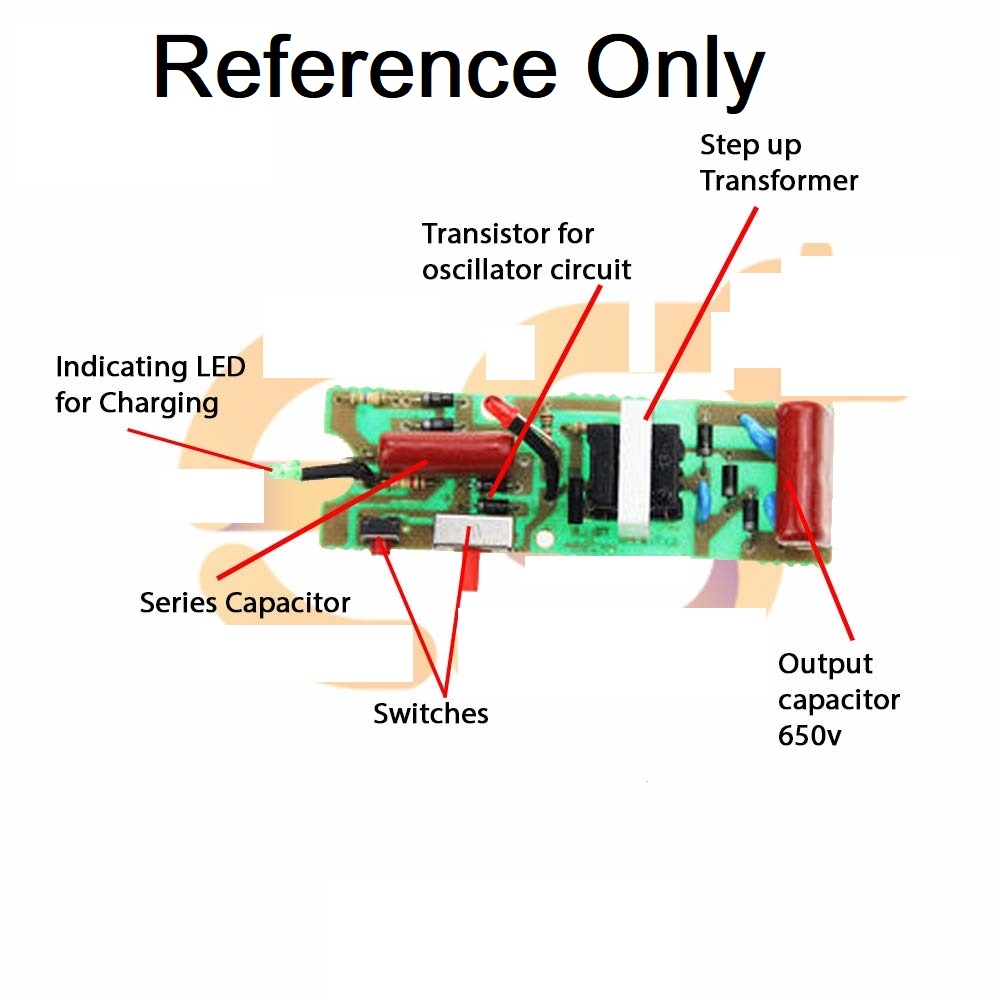 Mosquito BAT Circuit Board Rechargeable Mosquito Killer Bat Circuit Board DC 3.6-5V Voltage Generator 5000-10000V Mosquito Killing Bat Circuit For Electric Mosquito Racket Bat DIY. 