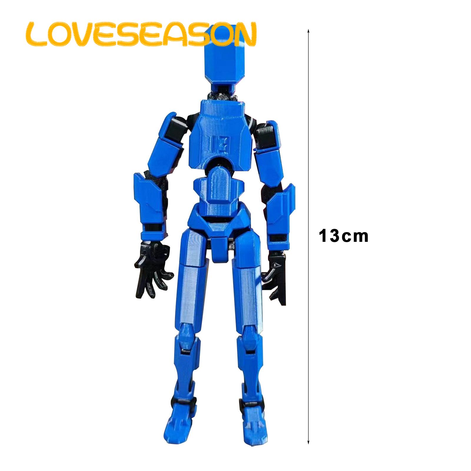 3d Printed Action Figure Multi-jointed 3d Printed Robot Action Figure with Weapon Movable Joint Model for Desktop Decoration Buyers' Choice Desktop Action Figure. 