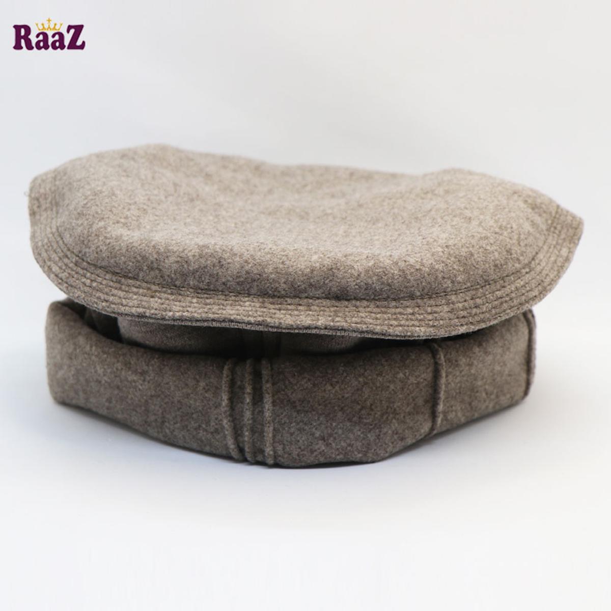 Light Brown New Design Wool Afghani Pakol Cap For Men - Cap For Men - Cap