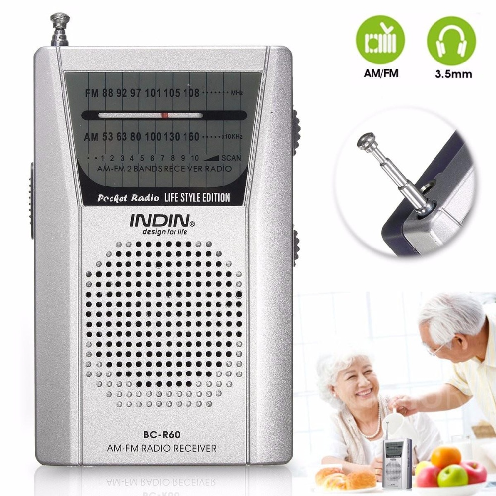 am fm pocket radio with headphones