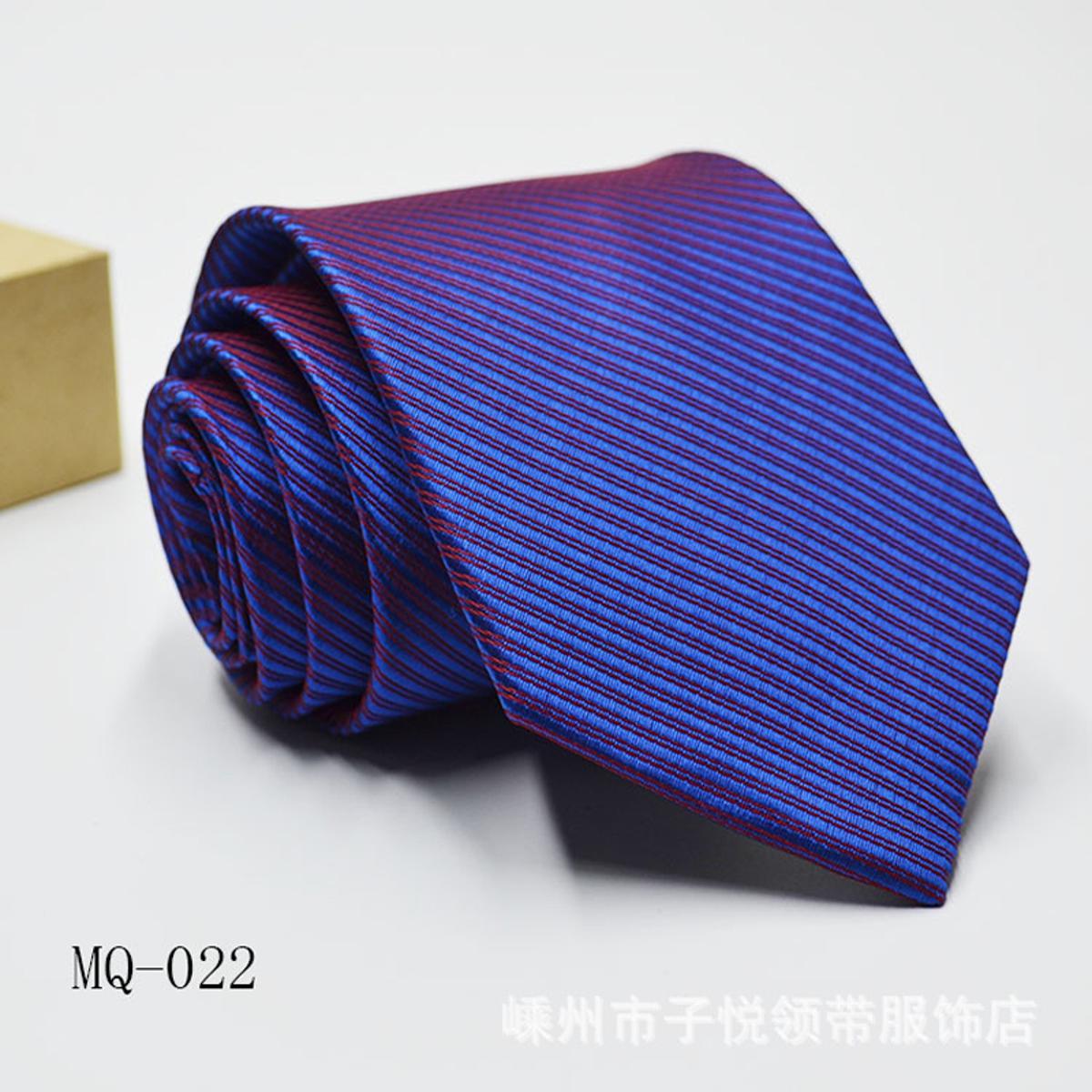 Loldeal Men's Business Tie Polyester Yarn-Dyed Jacquard Tie Formal Wear 8Cm Tie Custom Logo