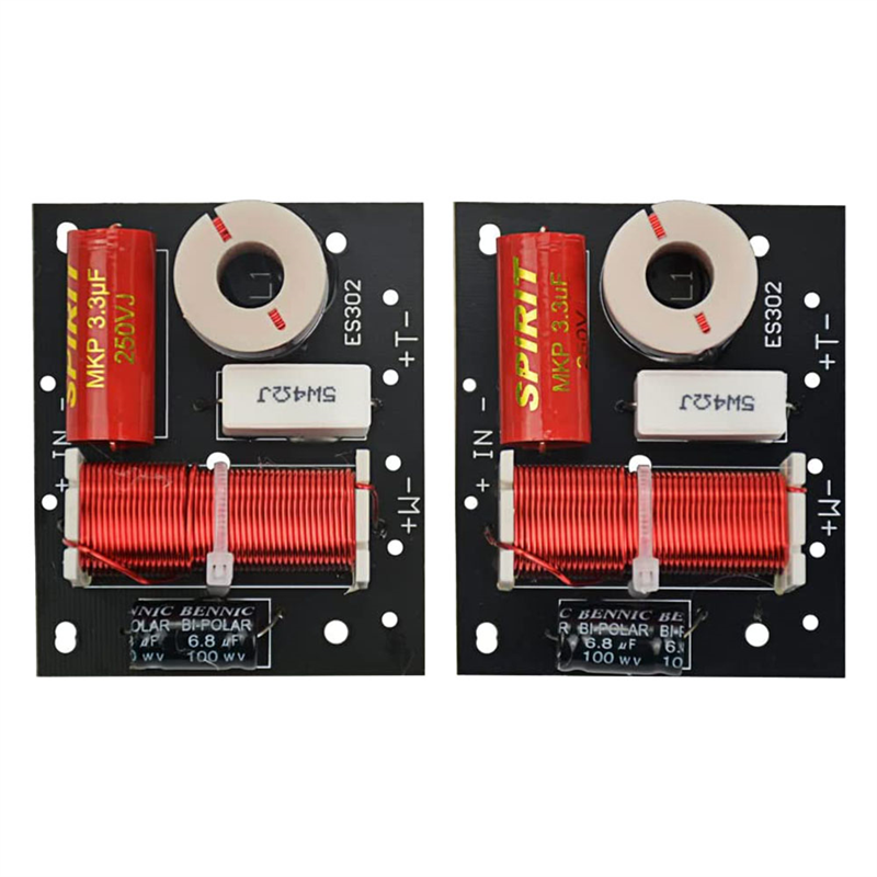Speaker Crossover Plastic Speaker Crossover Speaker Frequency Divider Board Treble Bass Audio Crossover Filters Frequency Distributor. 