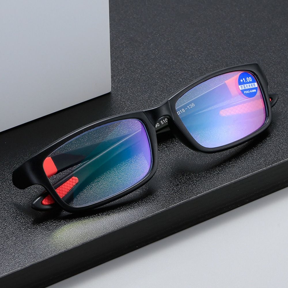 Office Simple Hyperopia Optical Eyewear Eye Protection Presbyopia Eyeglasses Reading Glasses Ultra Light Glasses Anti-Blue Light. 