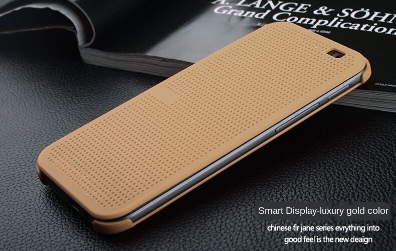 For HTC One E8 Silicone Cover Dot Sleep Wake View Shockproof Silicon Phone Case For HTC One E8. 