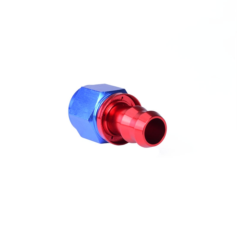 ESPEEDER AN4 Push-On Hose End Anoized Aluminum Straight Oil Cooler Hose Fitting Reusable Hose End  Adapter Puch Lock Hose Ends. 