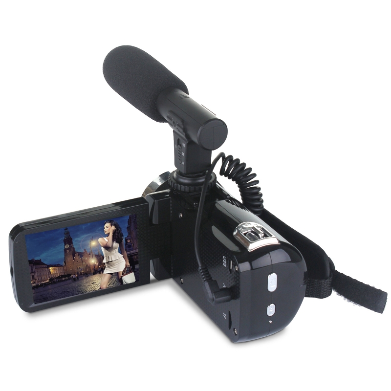 Professional 24MP Camcorder Digital Video Camera Night Vision 3 Inch LCD Touch Screen 18x Digital Zoom Camera Recorder with Micr. 