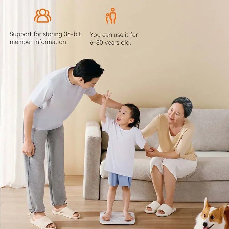 Xiiaomi MIJIA S400 Body Fat Scale Bluetooth 5.0 LED Display 150kg Smart Home Body Composition Testing Scale Work with Mi Home APP. 