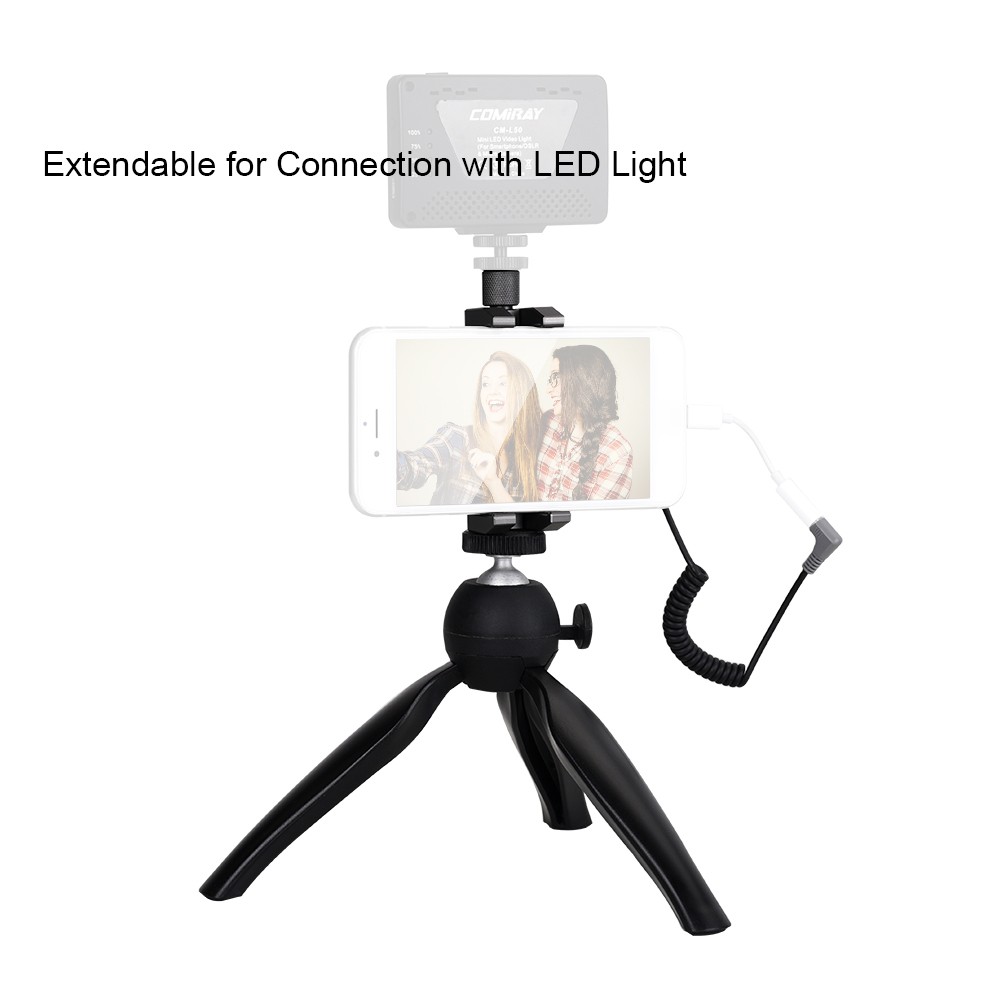 COMICA CVM-WS50(C) 6-Channel UHF Wireless Smartphone Lavalier Microphone System - black. 