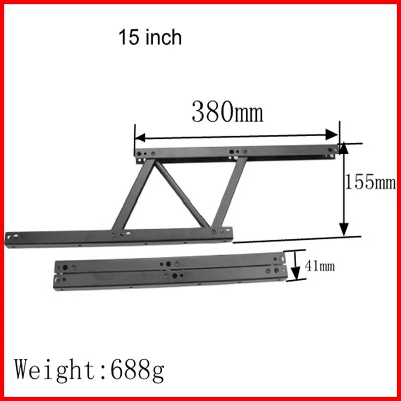 Folding Spring Tea Table Hinge Furniture Bracket Lifting Roof Mechanism Hardware Standing Desk Frame Lifting Shelf. 