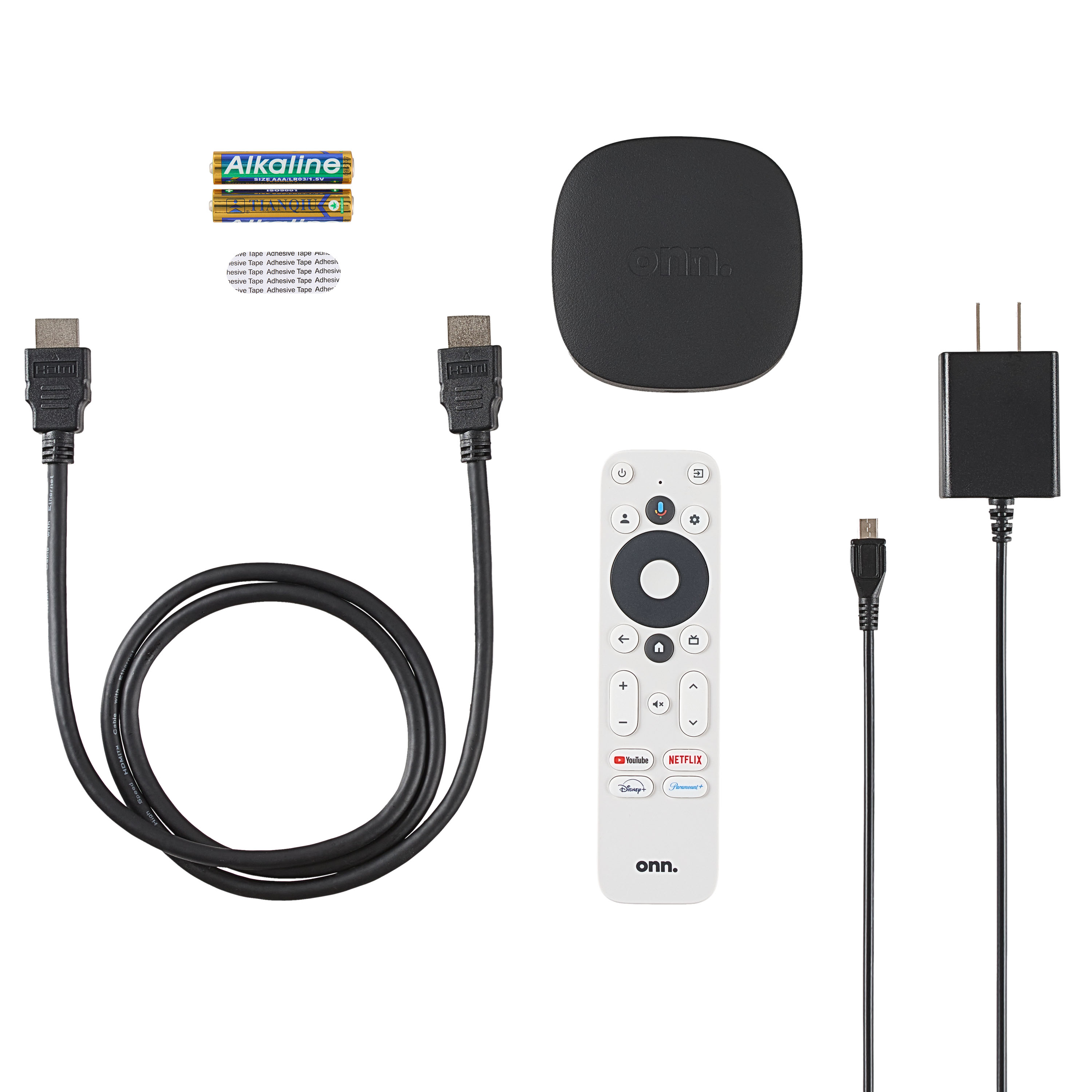 ONN 4K Google Certified Android TV Box, 2GB RAM & 8 GB ROM Android Smart TV Box From Walmart USA With Voice Control Remote. 