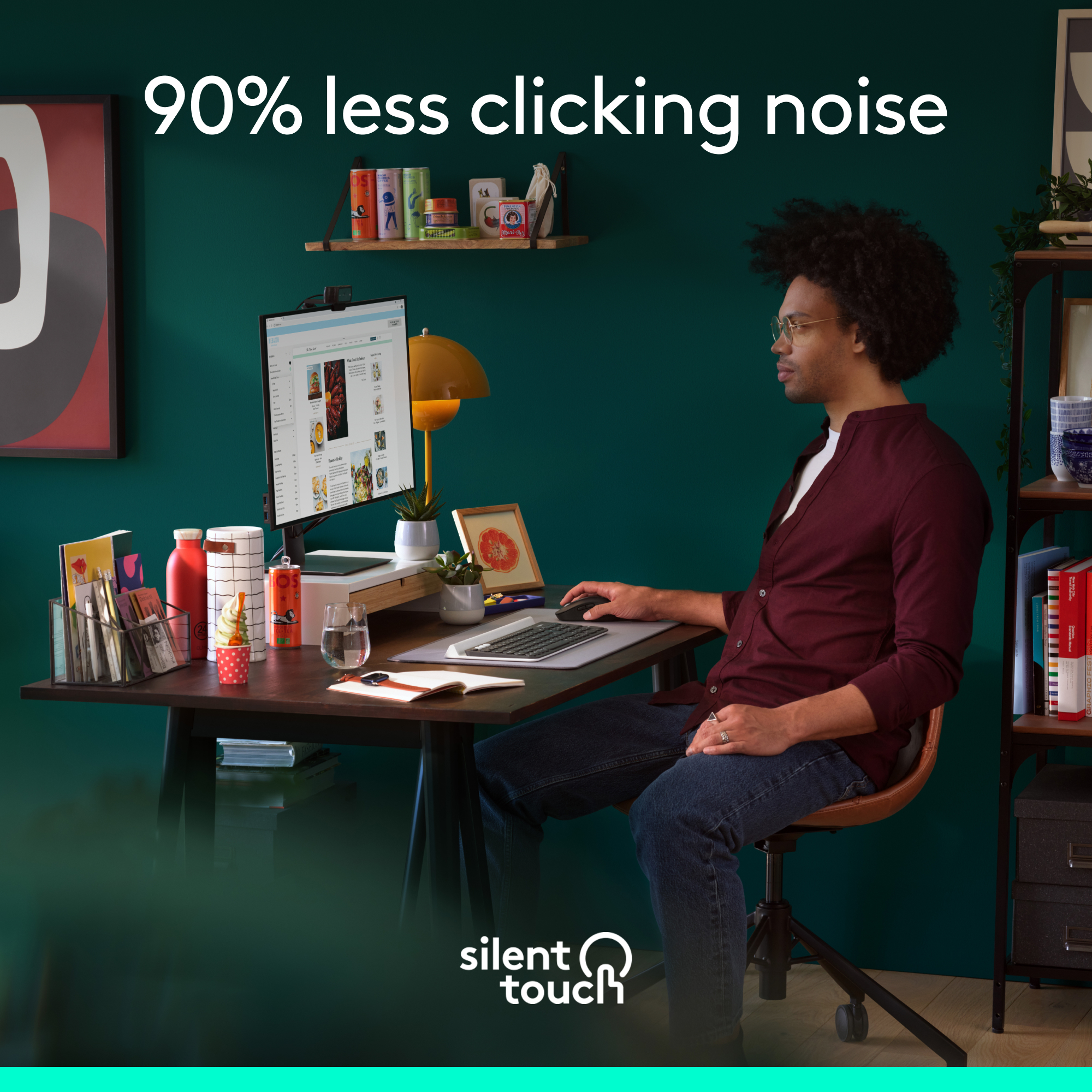 Logitech Signature M650 Wireless Mouse - For Small to Medium Sized Hands, 2-Year Battery, Silent Clicks, Customisable Side Buttons, Bluetooth, Multi-Device Compatibility. 