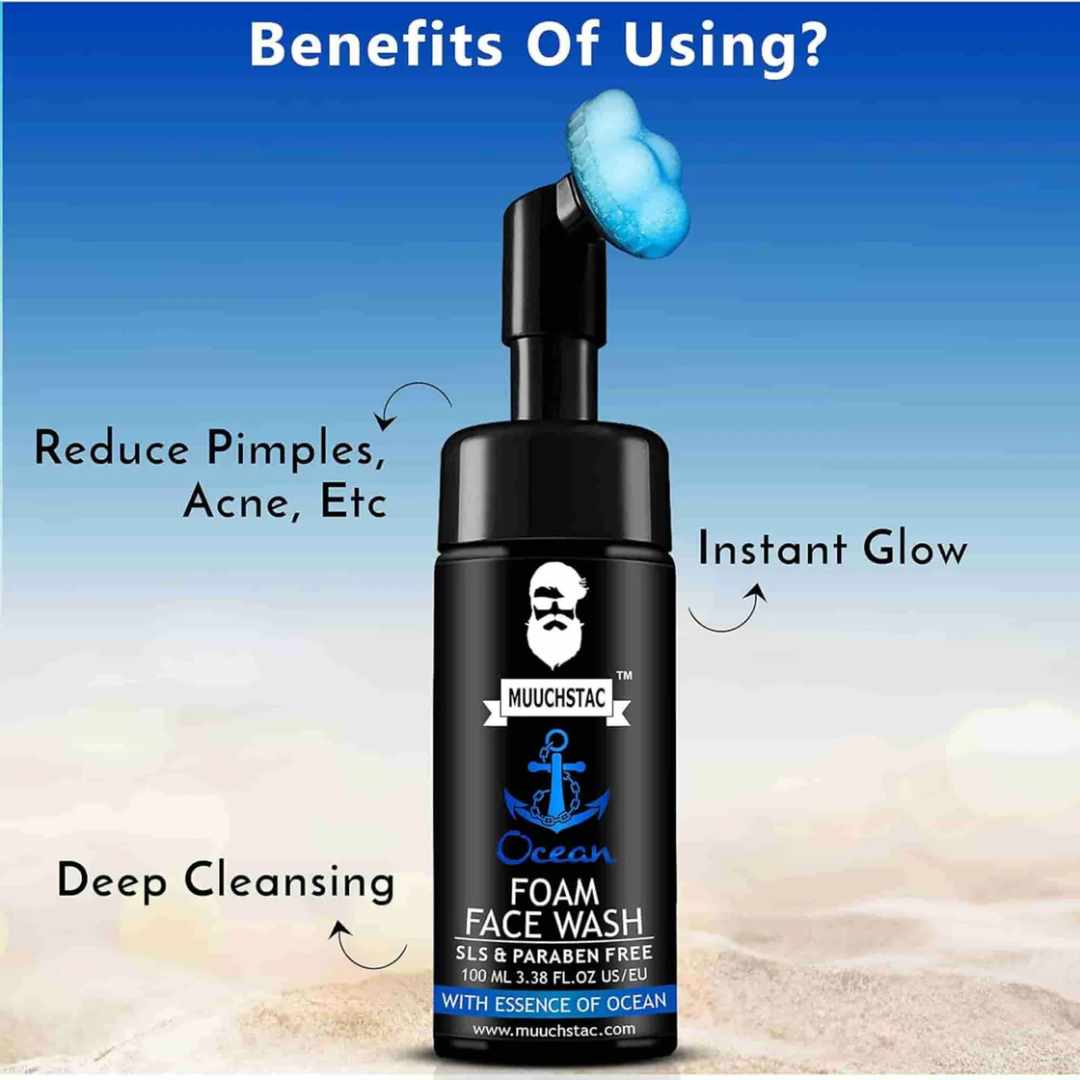Muuchstac Ocean Foam Face Wash - 100ml. 