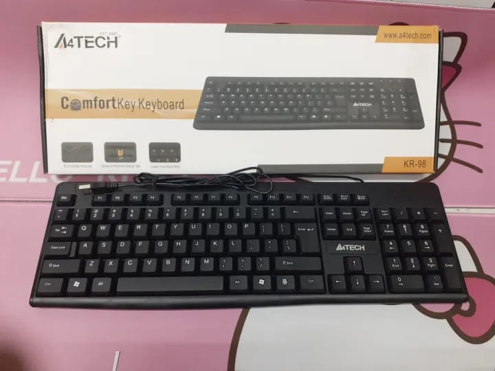 Universal Usb Keyboard A4.Tech Kr-98 Plug And Play. 