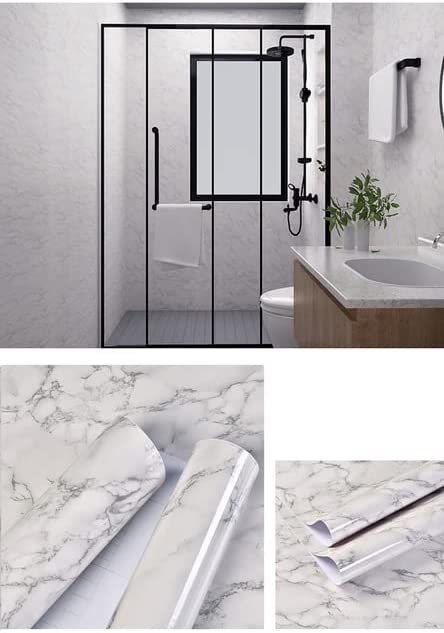 white marble patterns Self Adhesive contact sticker ( 40 sqf ) 20*2  sqf. 