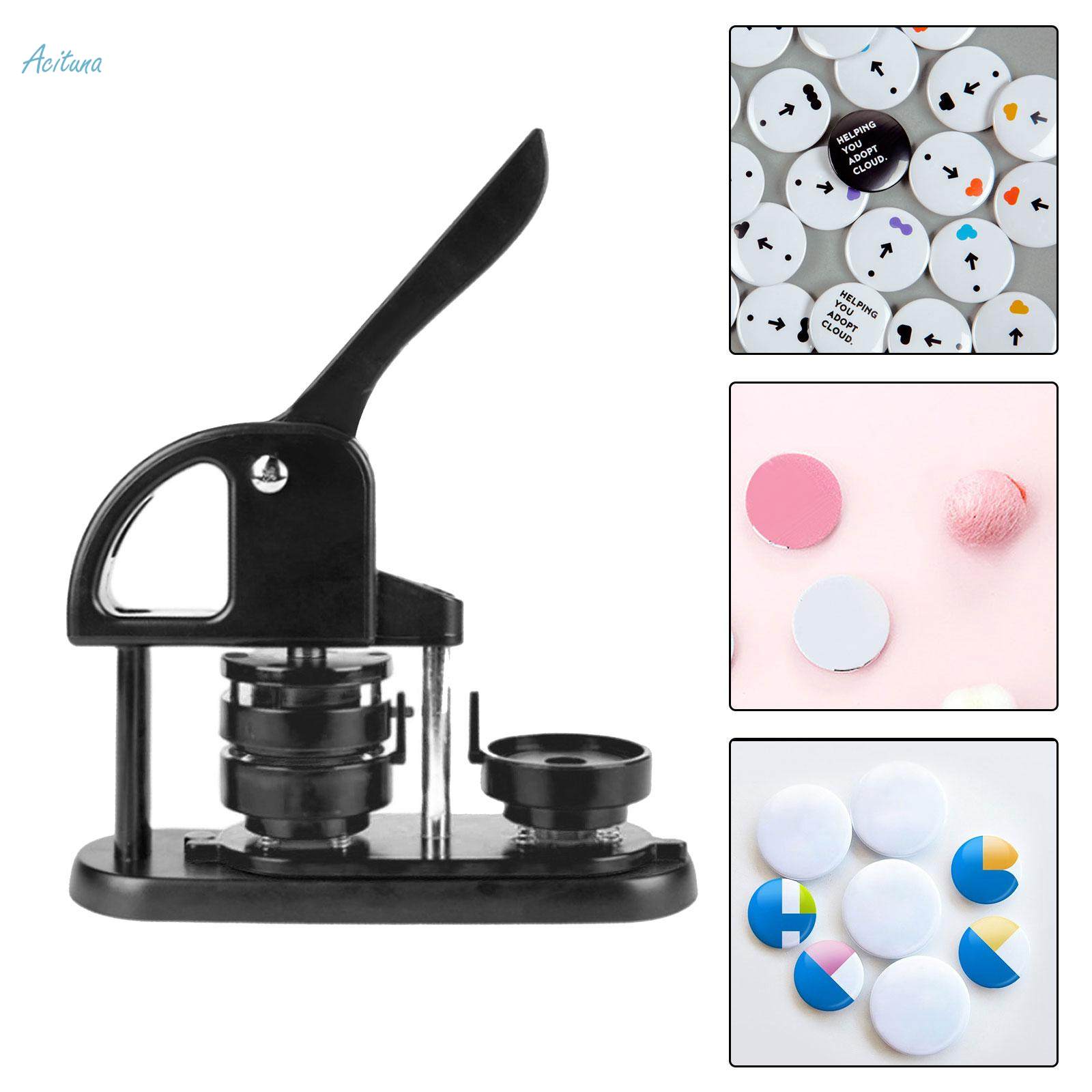 Button Machine Pin Maker Easy to Use 58mm for DIY Gifts Keychain. 