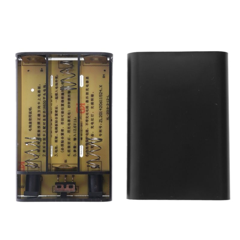 Universal DIY 3x 18650 Battery Case Box 12V Mobile UPS Power Supply Charger for LED Light WiFi Router and more. 