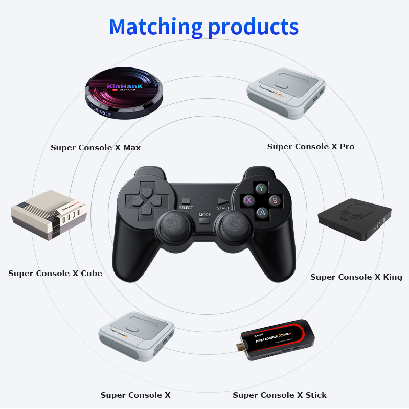 2.4G Wireless Controller/Joystick For Video Game Console Super Console X PRO/RG351V Gamepad For PSP / PC / TV Box /Android Phone. 