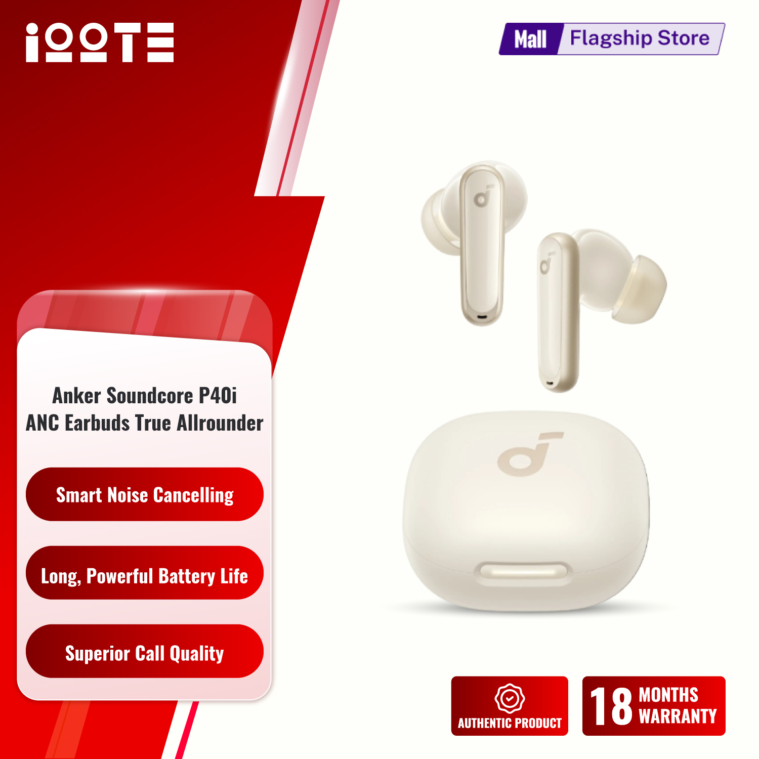 Soundcore P40i ANC Earbuds True Allrounder by Anker. 