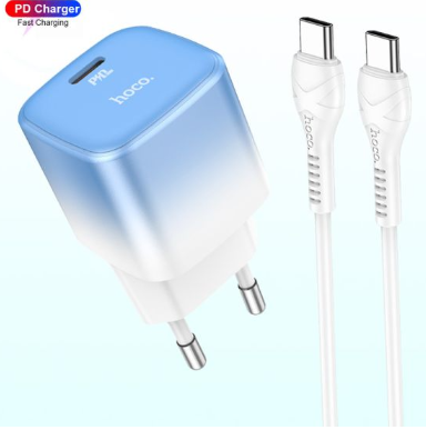 Hoco C101A PD 20W Fast Mini Travel Charger Adapter- Time Square. 