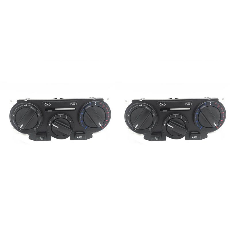2X Front Center Dash Air Conditioner A/C Heater Switch Climate Control Button Assembly for Nissan Tiida Versa C11