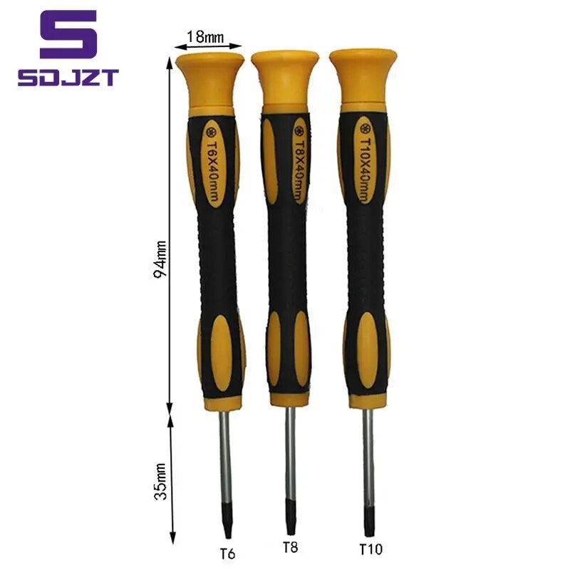 T6 T8H T10H Screwdriver Tool Kit with Prying Tool and Cleaning Brush Repair PS3 PS4 Controller. 