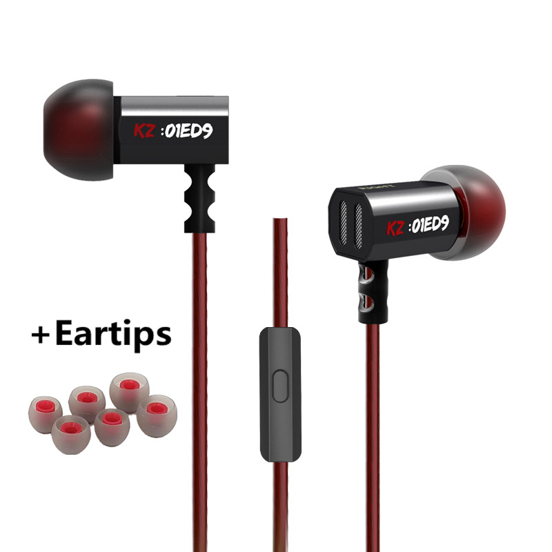 KZ ED9 ear heavy bass music mobile phone headset fever HIFI zinc