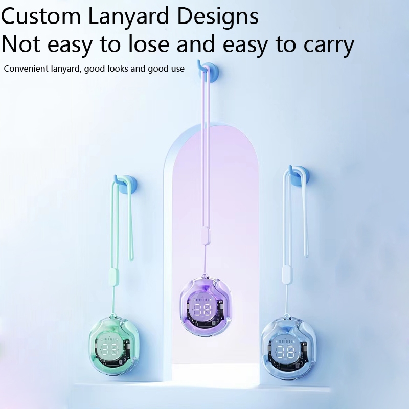 SPRISE T8 Premium Wireless Bluetooth Earphone Colorful With Lanyard/Case/LED HiFi Noise Cancelling TWS Earphon Transparent Earbuds Headset Earfon Touch Control. 