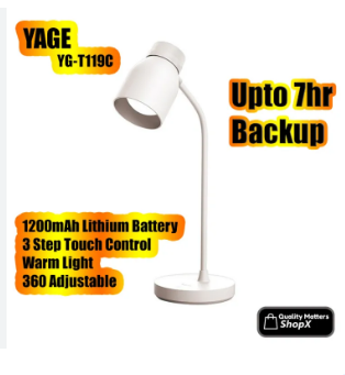 Yage YG-T119C এলইডি ডেস্ক টেবিল রিচার্জেবল লাইট 27. 