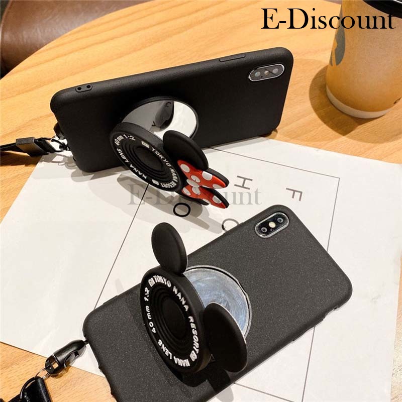 New Phone Case For Itel A70 Cover Makeup Mirror Soft Cute Cartoon Bracket Soft Silicone Anti Drop for Itel A70 Case. 