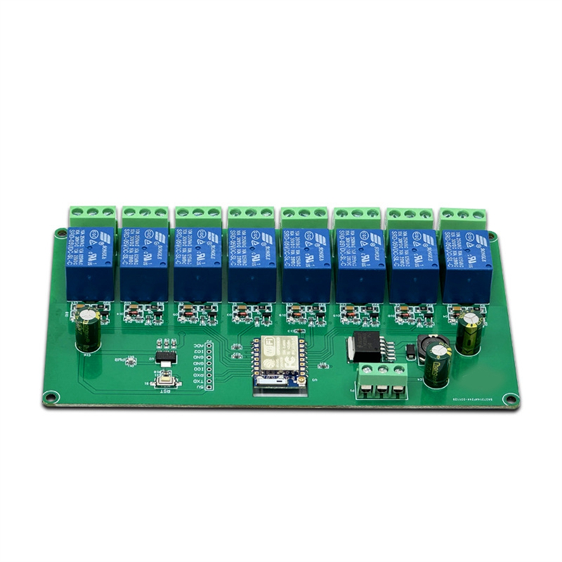 Relay Module ESP-07 8 Way 5V/7-28V Power Supply Development Board. 