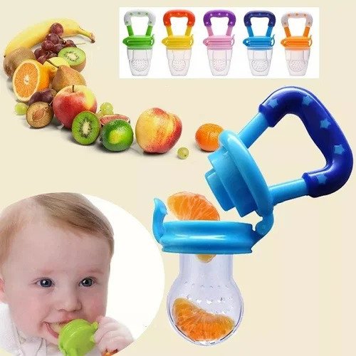 Fruit Feeder Pacifier Baby Teething Toy Teether - Multi-color. 