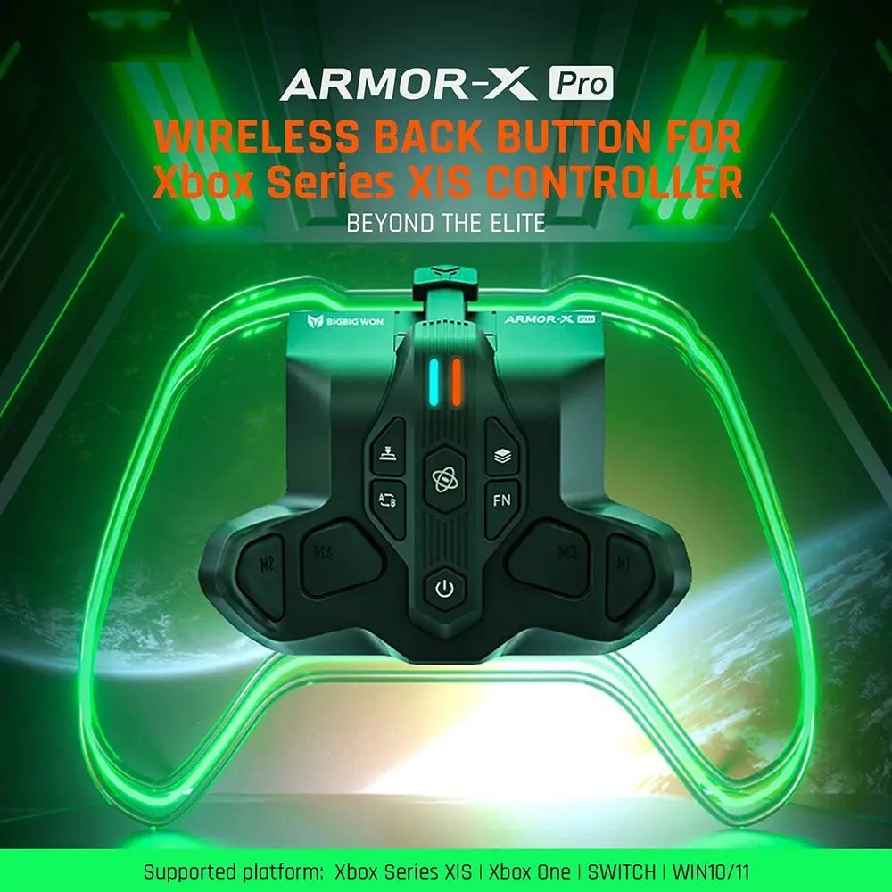 BIGBIG WON ARMOR-X Pro Rear Paddle Adapter For Xbox Series X/S Controller Back Button Attachment Extension Keys For NS Switch. 