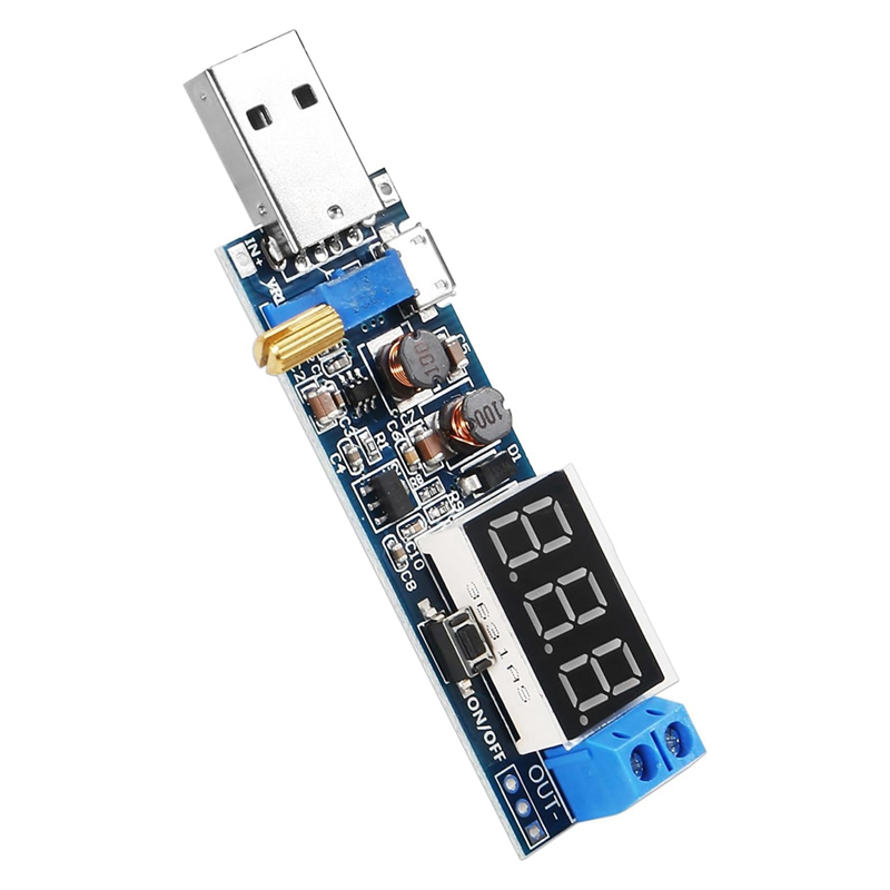 6Pcs USB Buck Boost Converter Set 3.5V-12V to 1.2V-24V DC-DC Step Up Power Supply Module Voltage Regulator Set. 