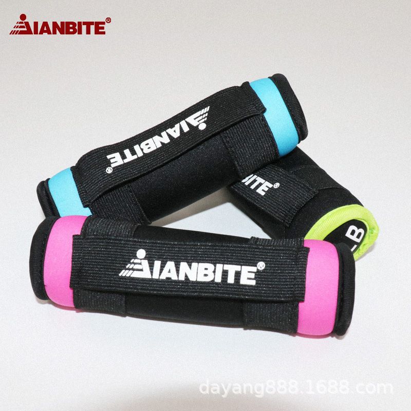 Sandbag dumbbells for ladies fitness household equipment solid iron sand small dumbbells beginners running square dance exercises arm muscles. 