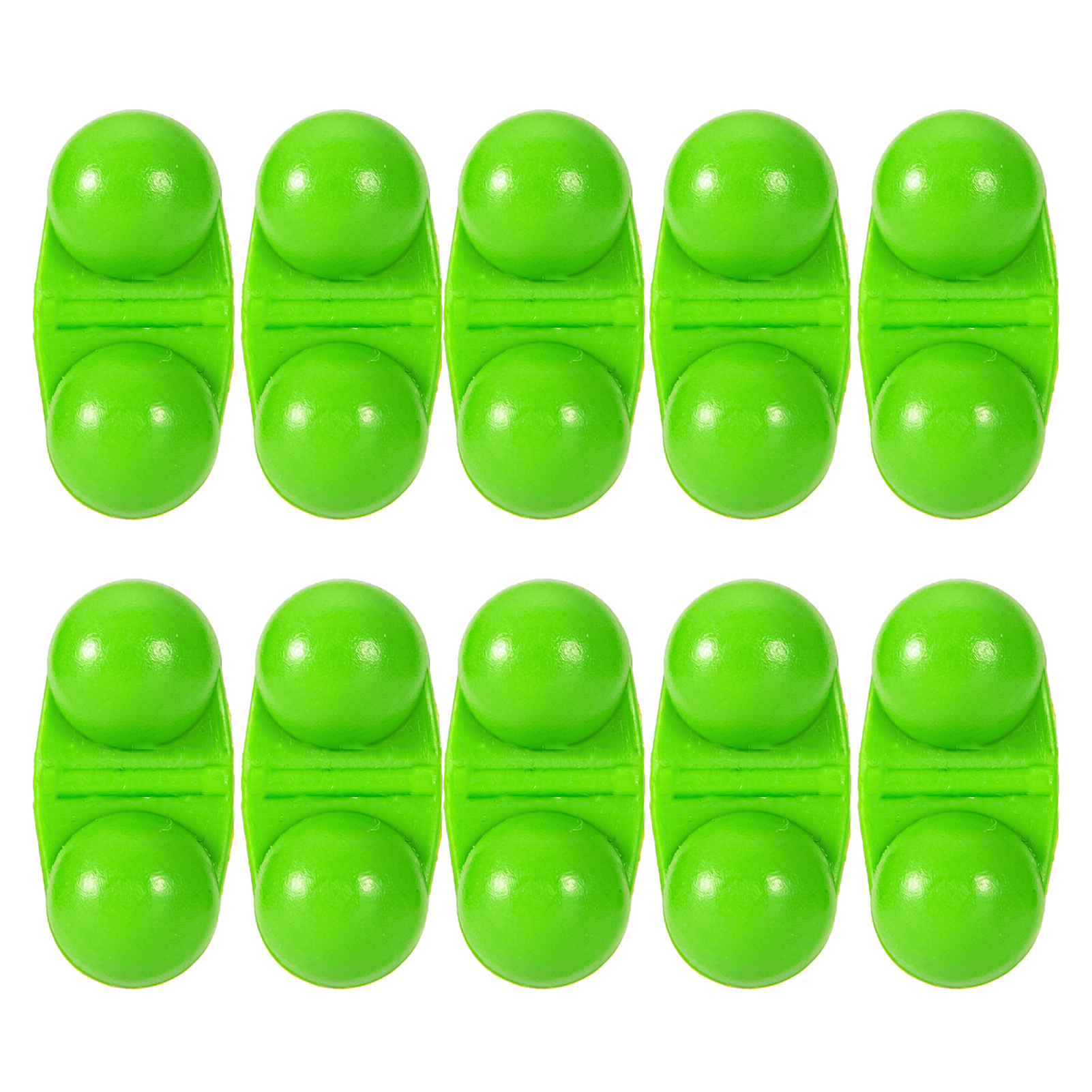 10Pcs Fishing Rattle Beads Double Rattle Attractive ABS Assorted Attractor Beads for Angling