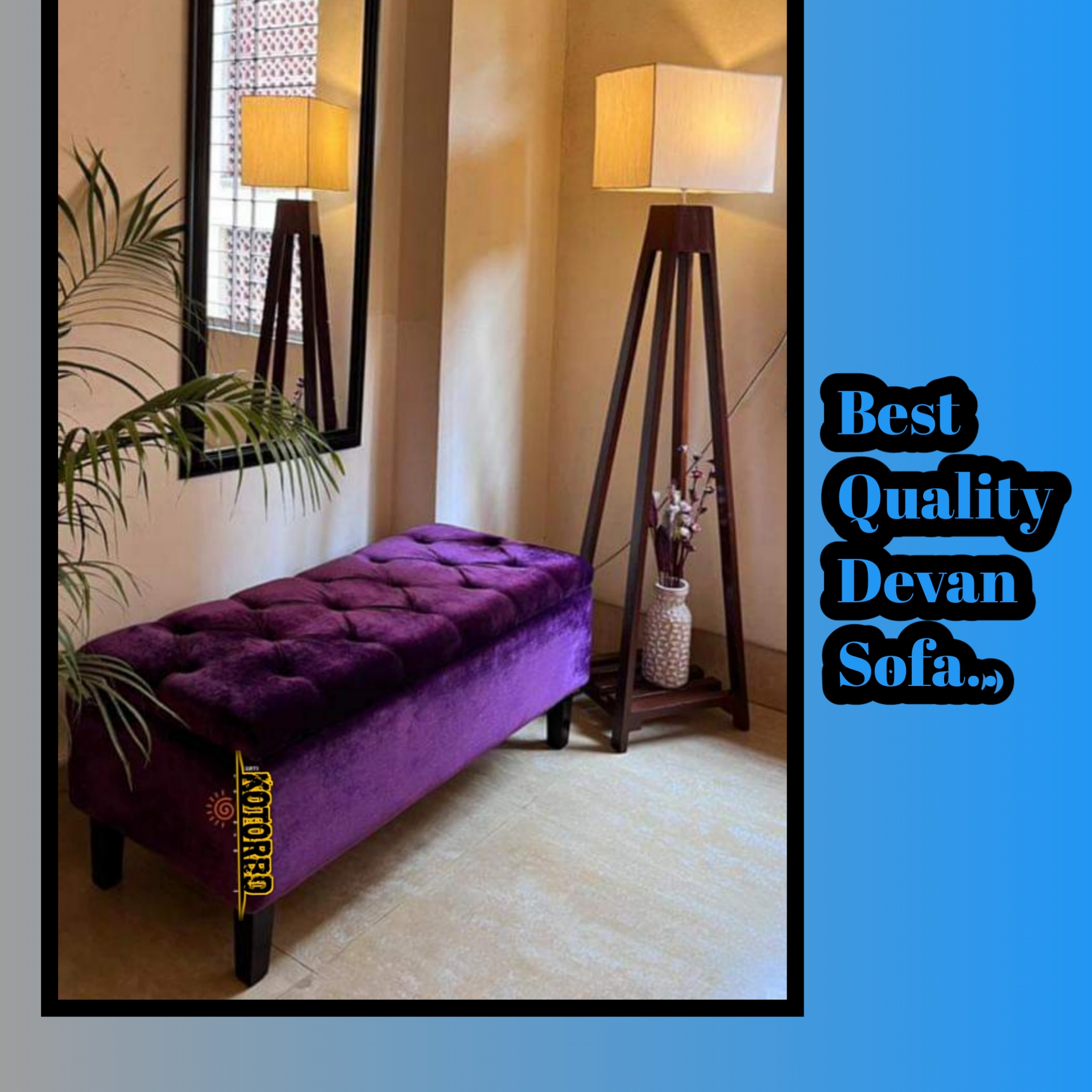 Divan Sofa Made of High - Quality Material - Perfect Living Room Furniture. 