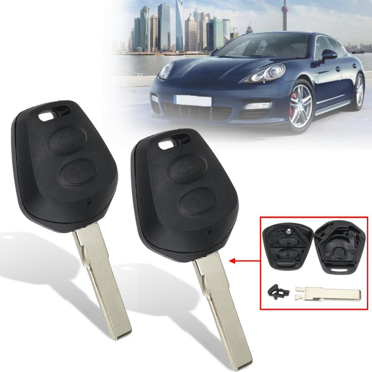 2Pcs 2 Buttons Remote Key Fob Case Shell For Porsche Boxster S 986 911 996