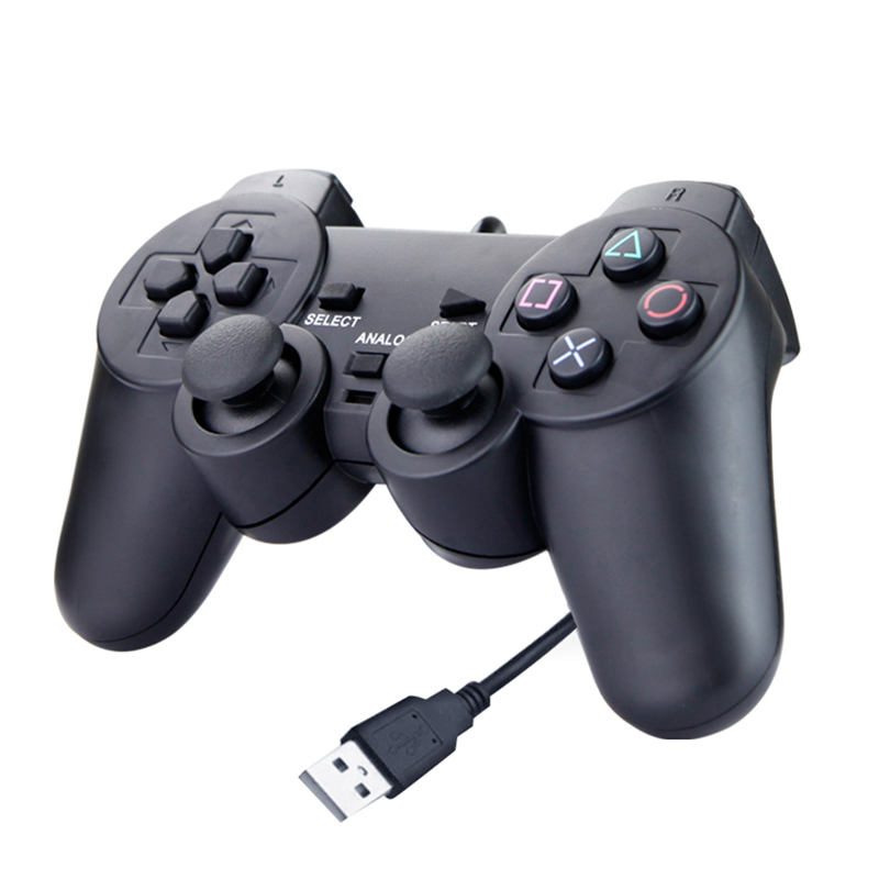 Joystick Brain Laptop 8/Win1n7/WinnXP/Wi Game Controller Wired USB for Wi0 Suitable for Electric Black Game Controller. 