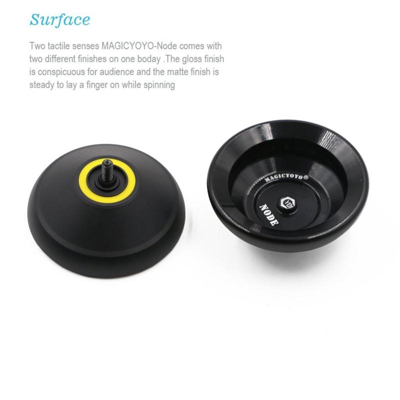 Magicyoyo Y01 Yoyos Node Pro Unresponsive Yo-Yos Alloy ,Professional Yoyo (Black). 