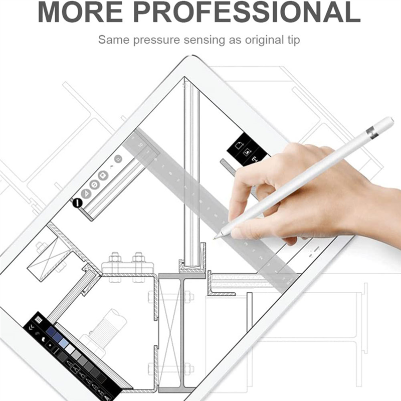 3 Pack Drawing Pencil Tips for Apple Pencil ,3 Styles No Wear Out Fine Point Precise Control Compatible with Apple Pencil Tip. 